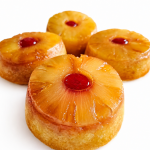 mini pineapple upside down cakes